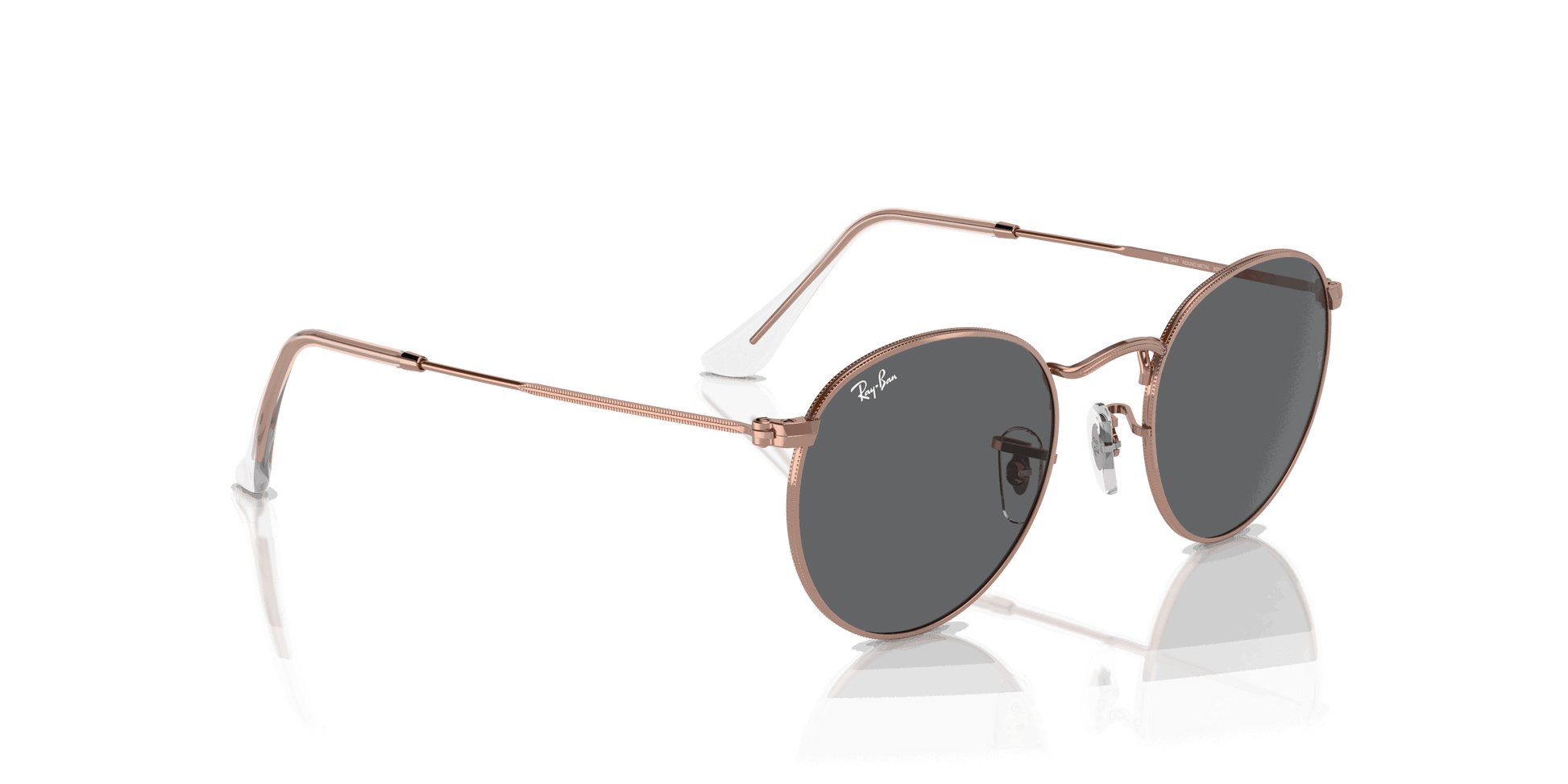 [Dark Grey Lenses, Polished Rose Gold Frame]