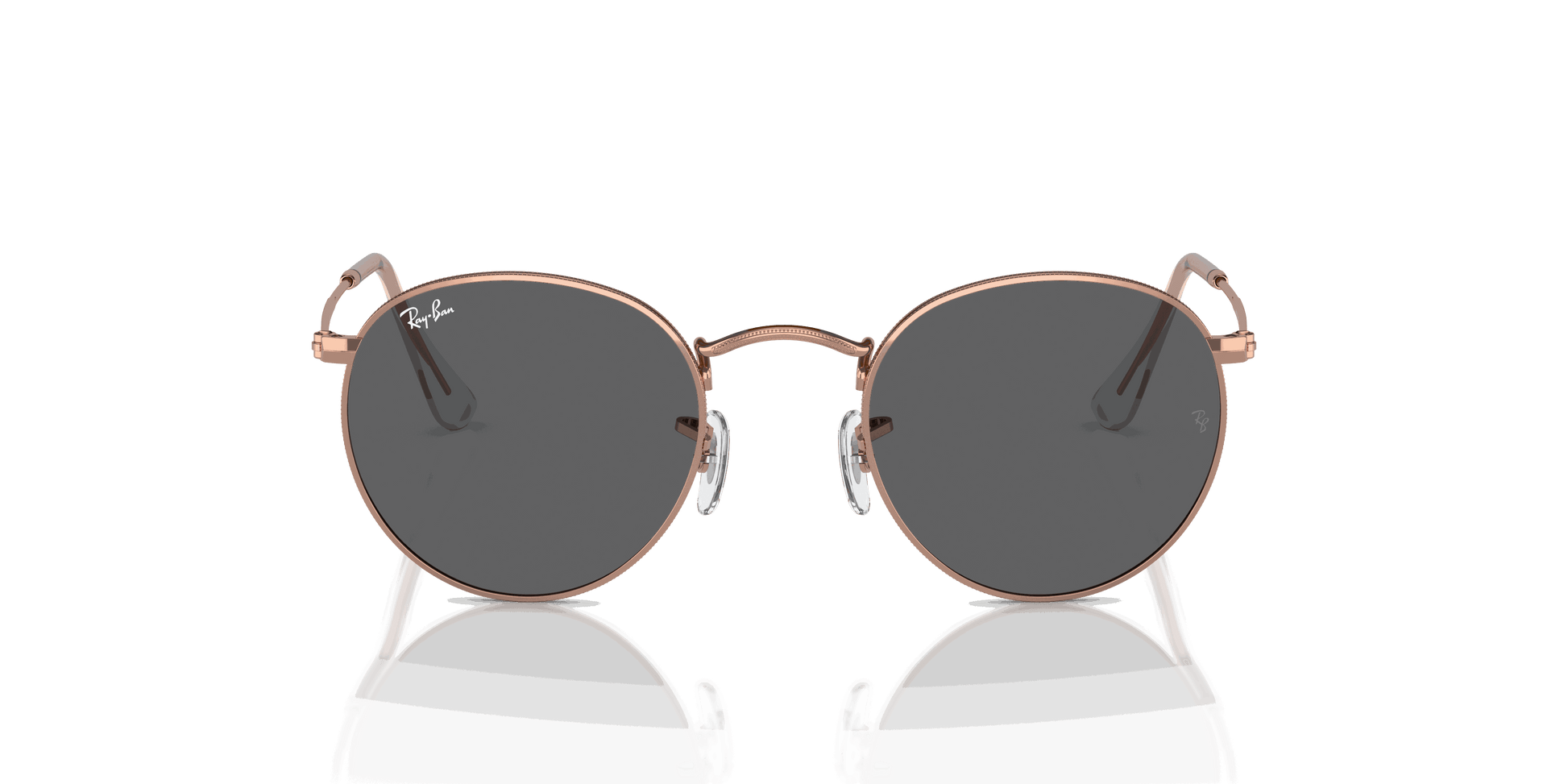 [Dark Grey Lenses, Polished Rose Gold Frame]