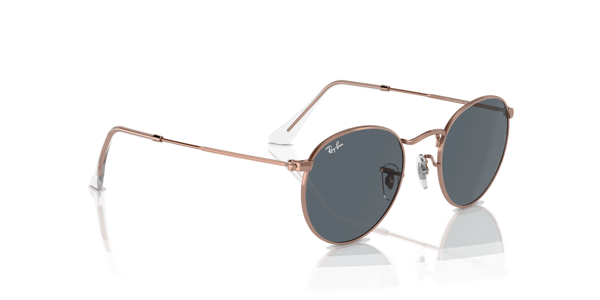 [Blue Lenses, Polished Rose Gold Frame]