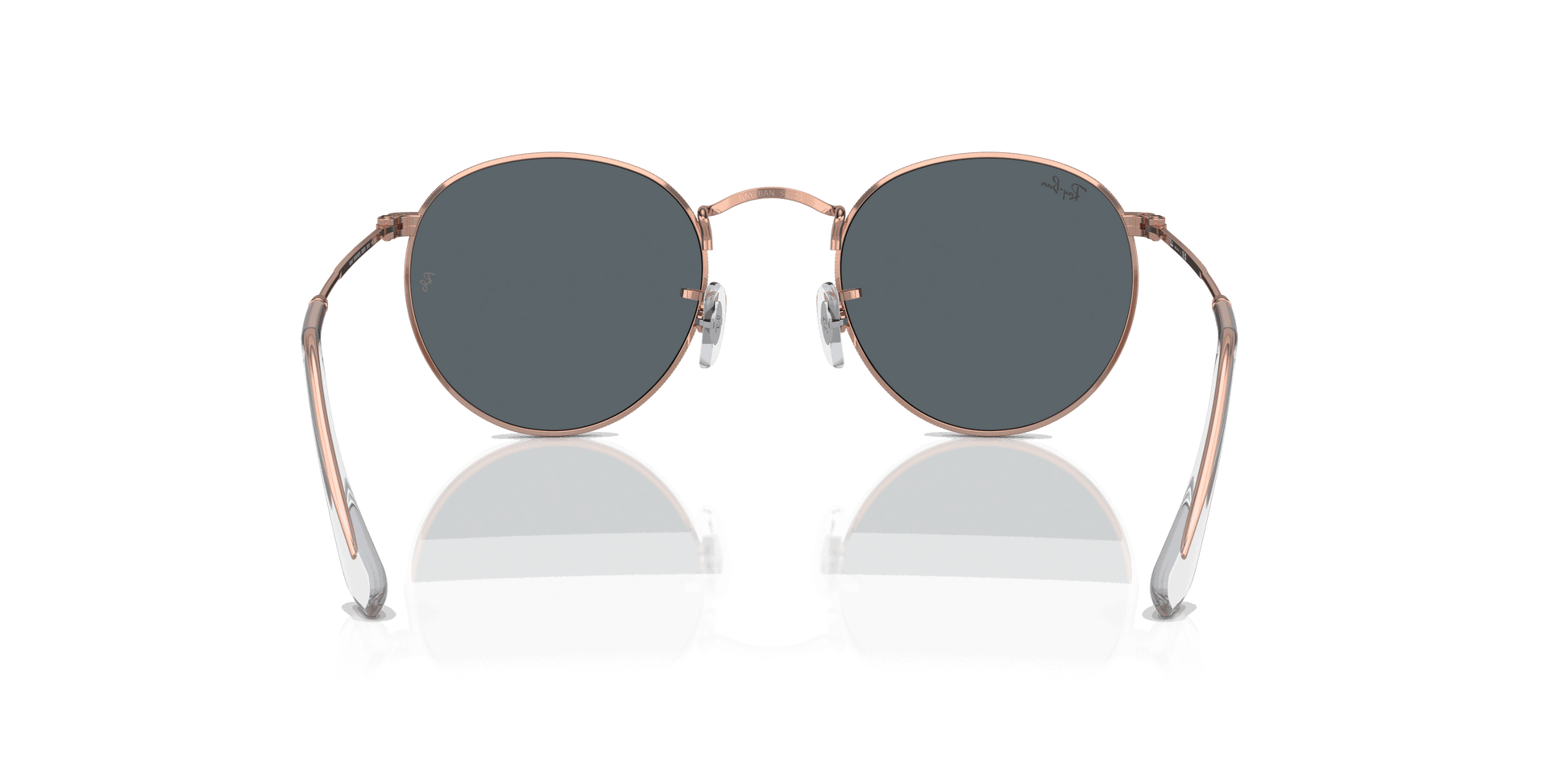 [Blue Lenses, Polished Rose Gold Frame]