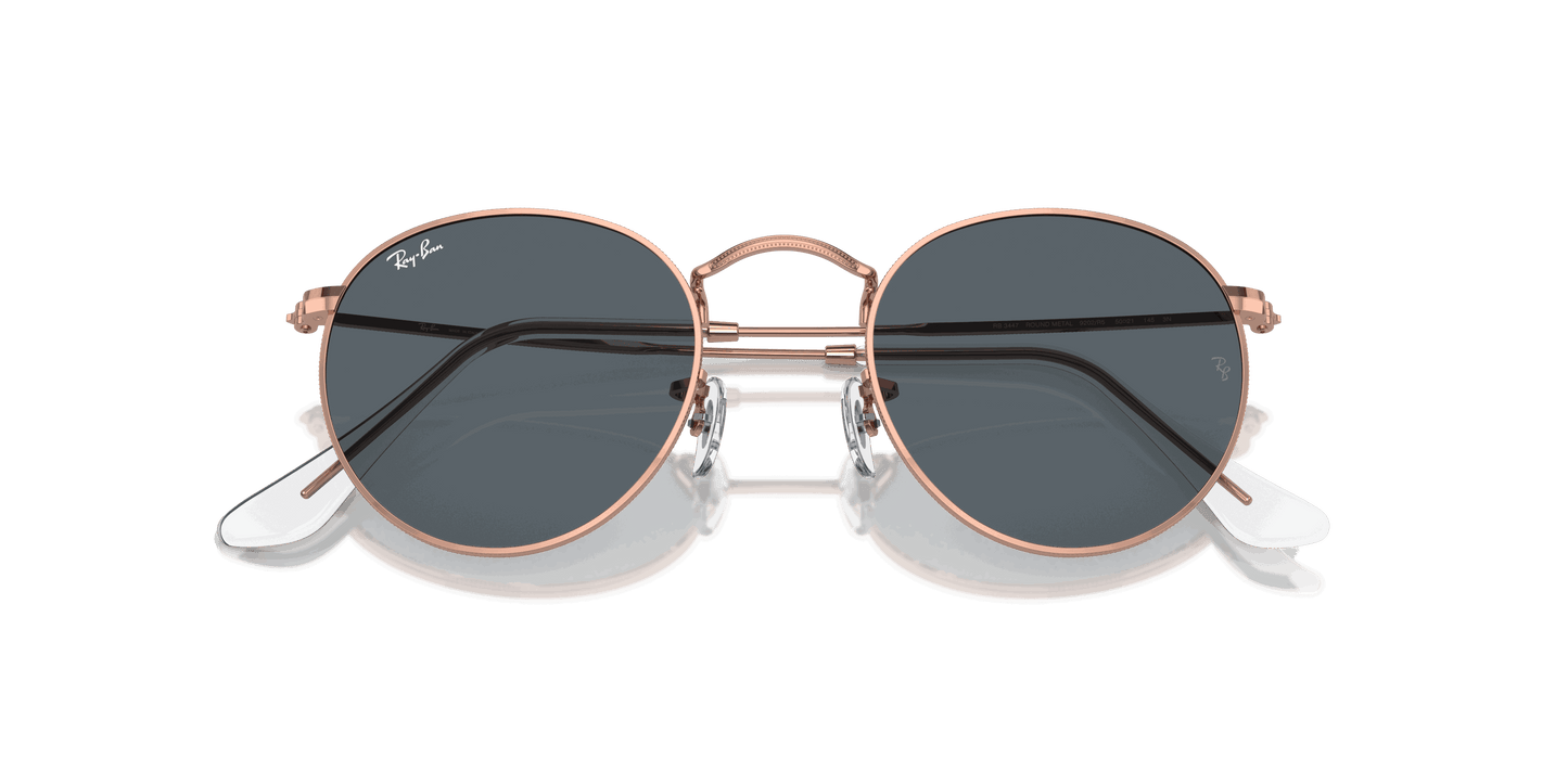 [Blue Lenses, Polished Rose Gold Frame]