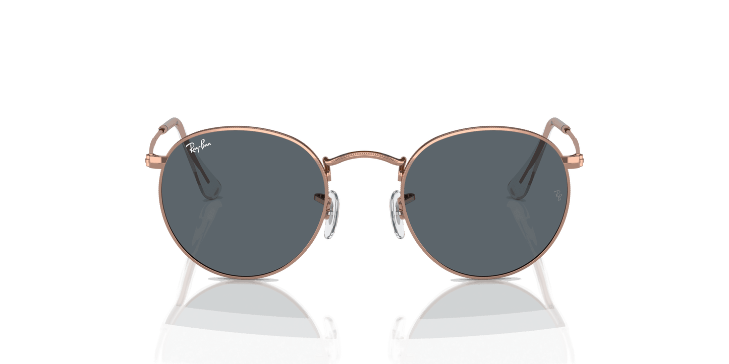 [Blue Lenses, Polished Rose Gold Frame]