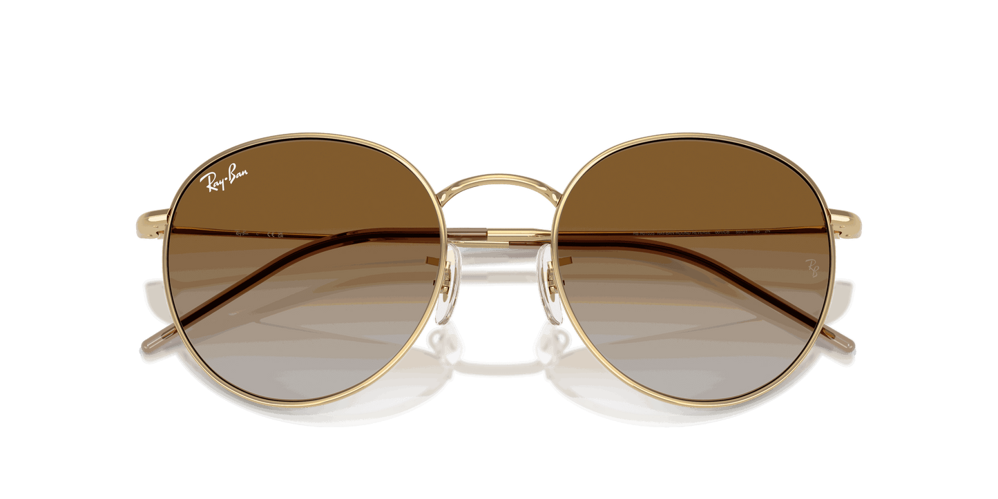 [Clear Gradient Brown Lenses, Polished Arista Gold Frame]