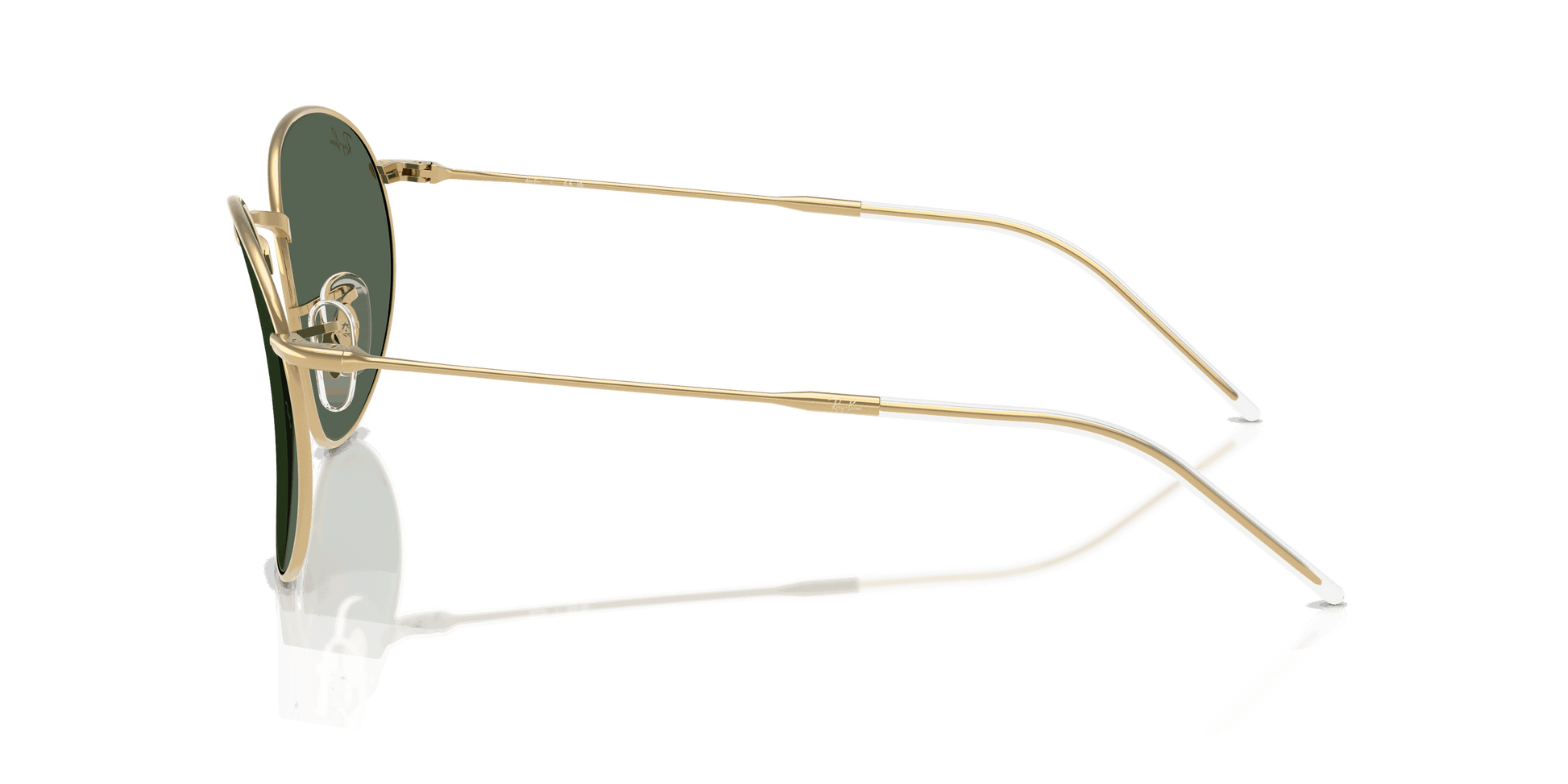 [Dark Green Lenses, Polished Arista Gold Frame]