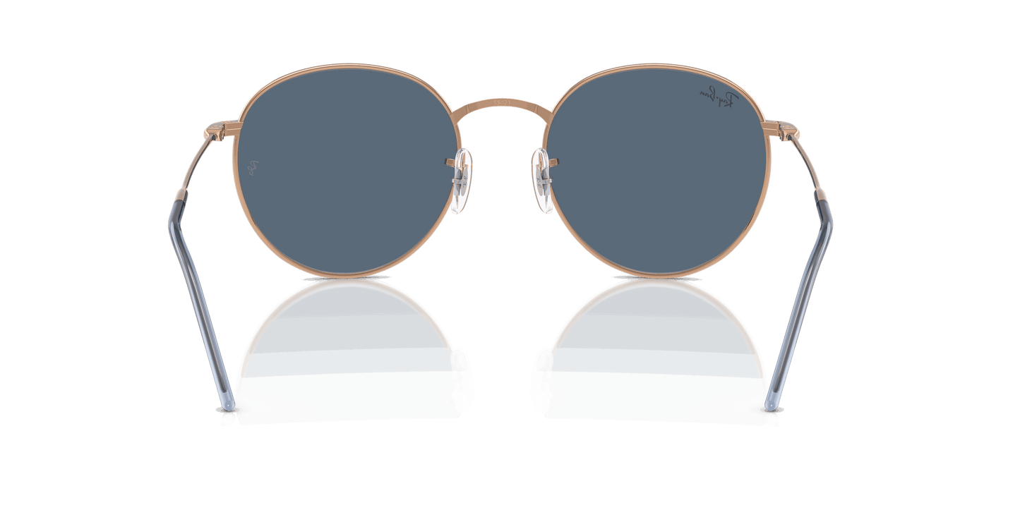 [Dark Blue Lenses, Polished Rosegold Frame]