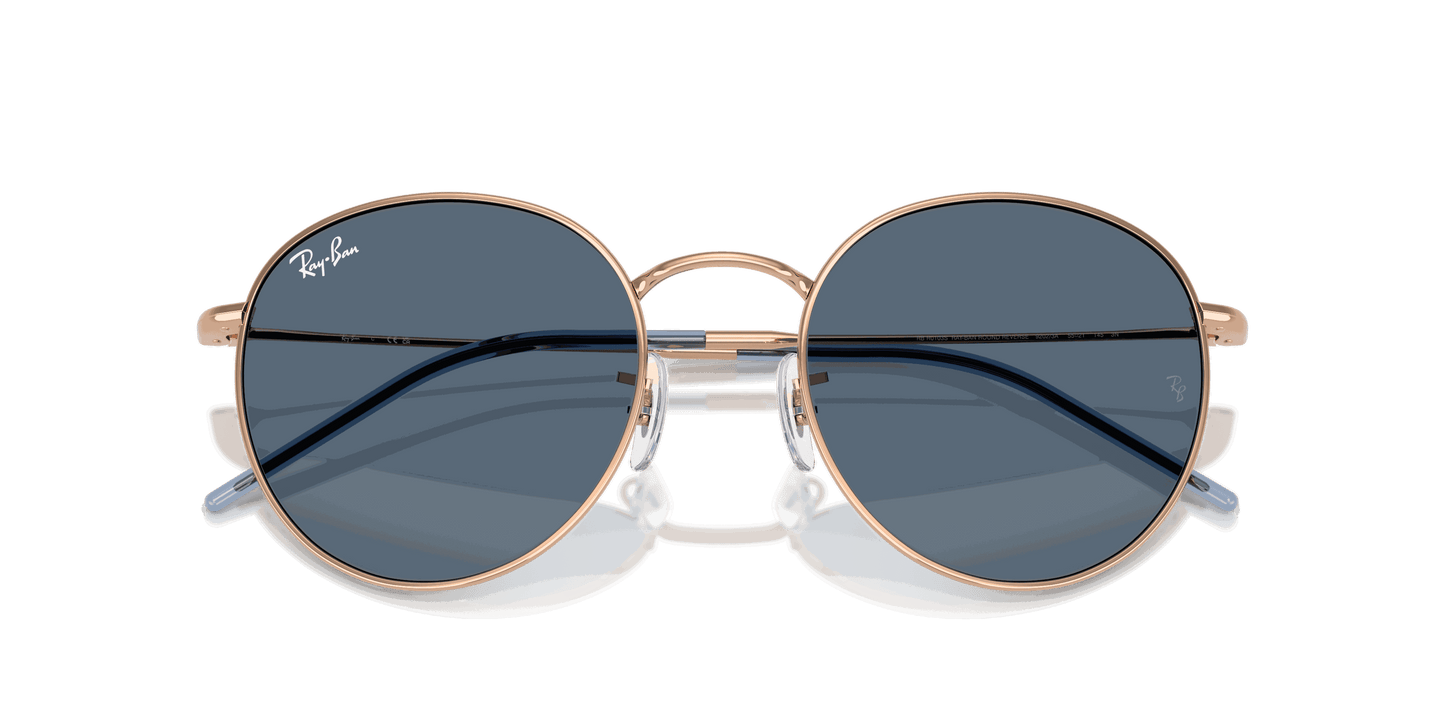 [Dark Blue Lenses, Polished Rosegold Frame]