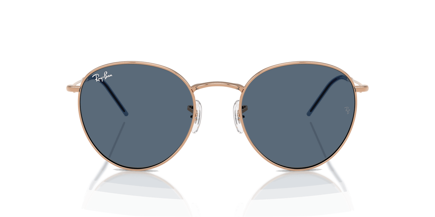 [Dark Blue Lenses, Polished Rosegold Frame]