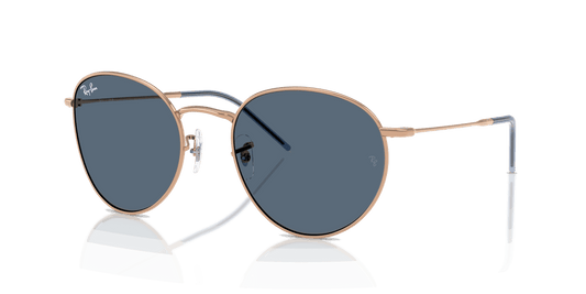 [Dark Blue Lenses, Polished Rosegold Frame]