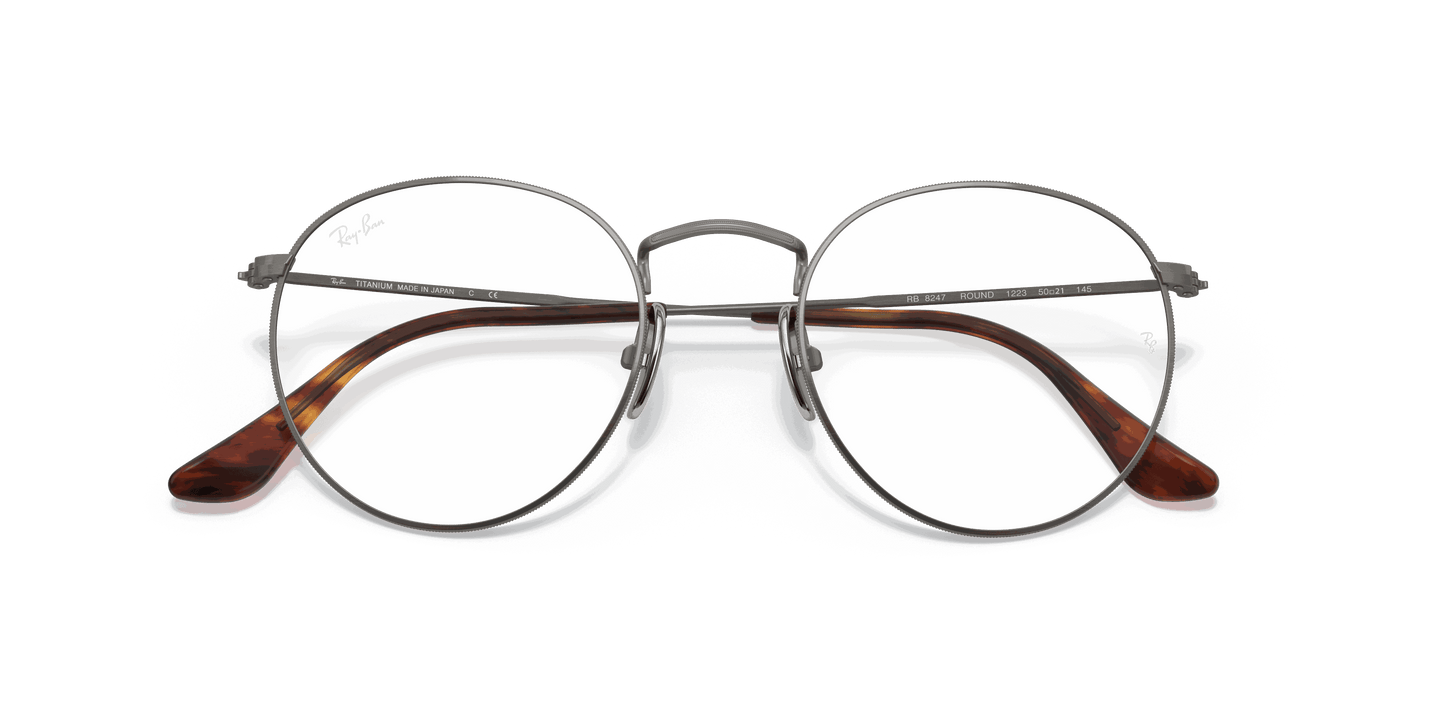 [Clear Lenses, Polished Gunmetal Frame]