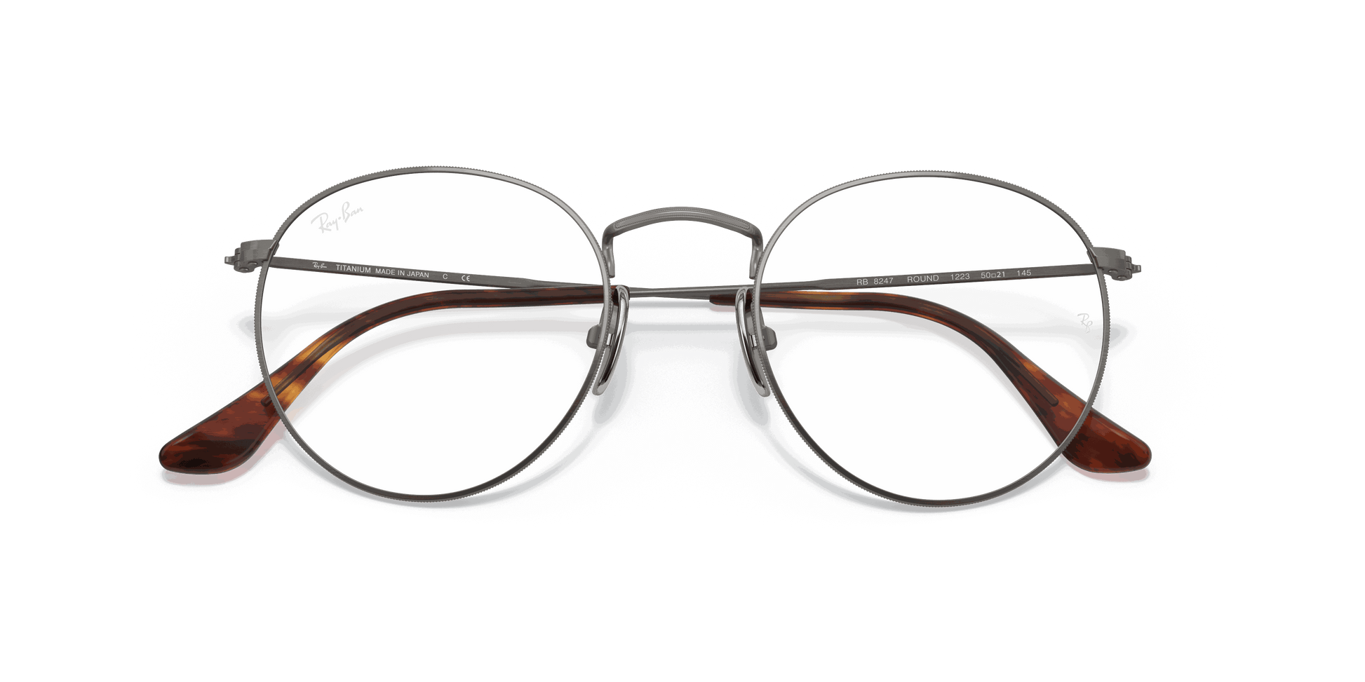 [Clear Lenses, Polished Gunmetal Frame]