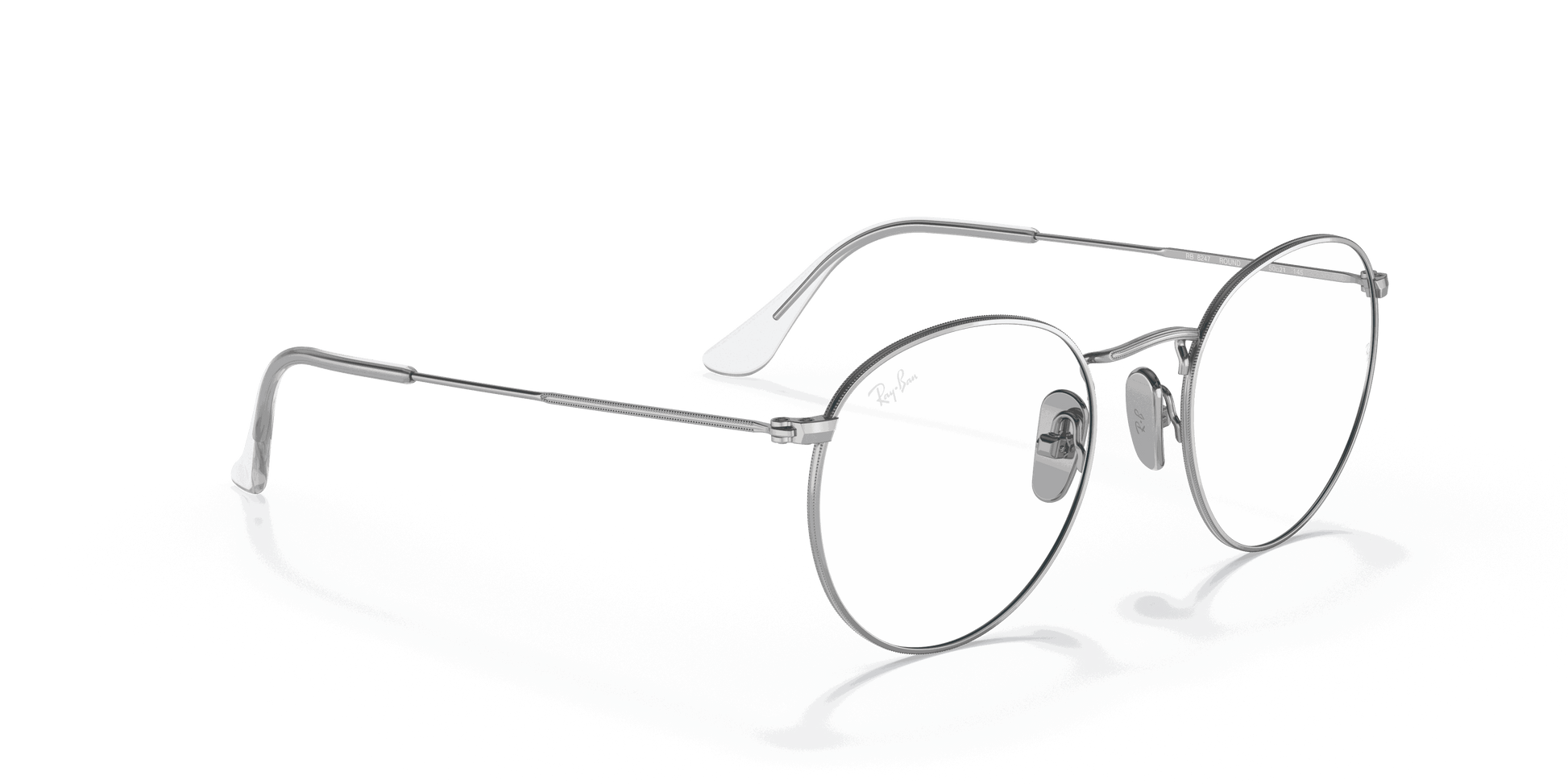 [Clear Lenses, Polished Silver Frame]
