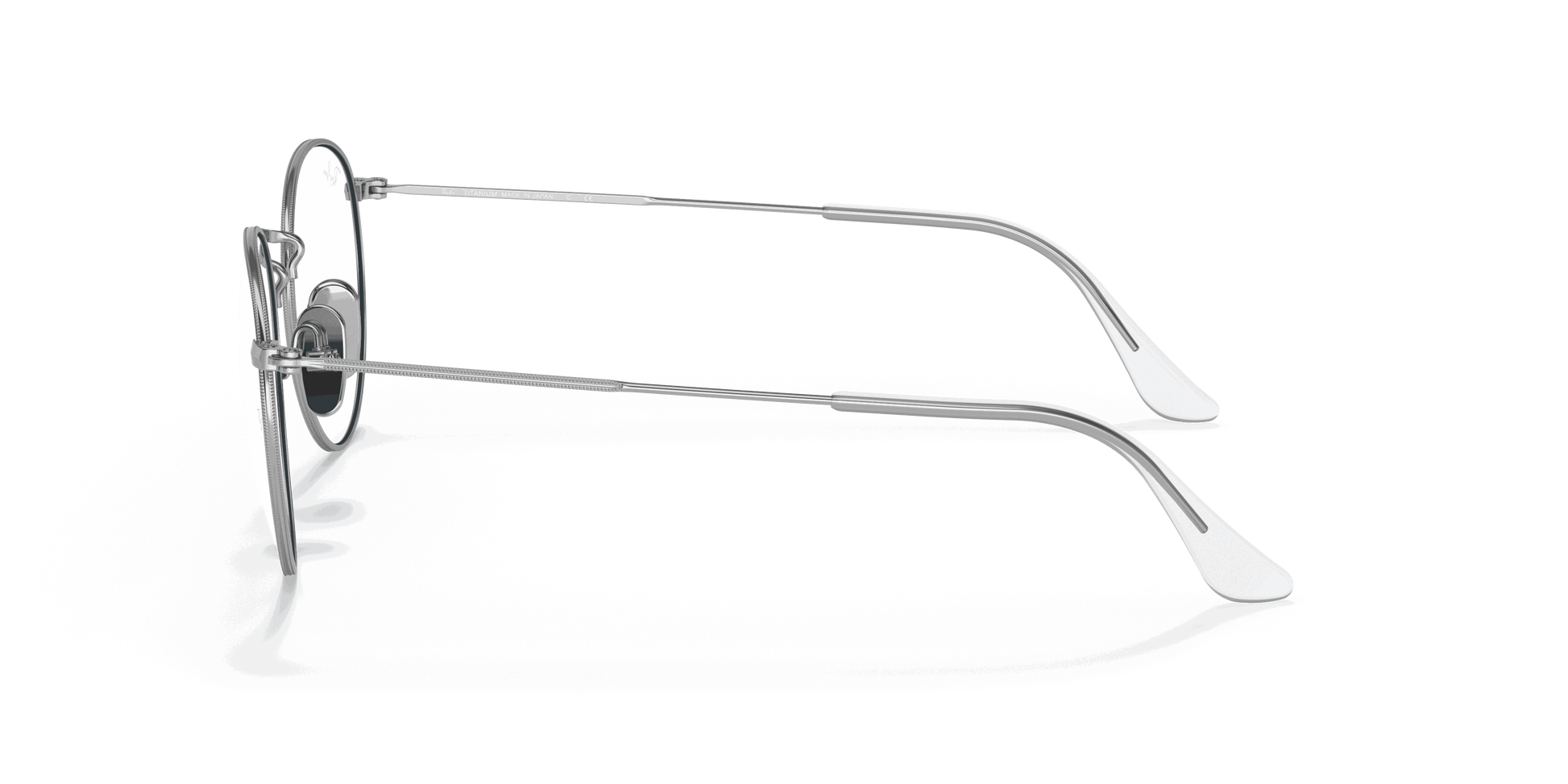 [Clear Lenses, Polished Silver Frame]