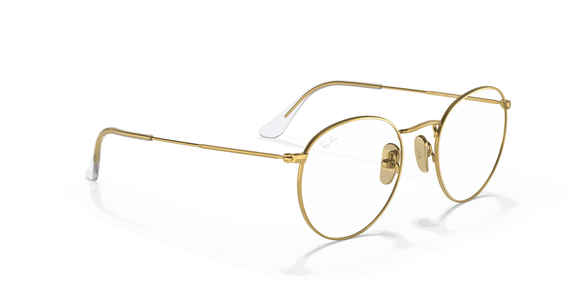 [Clear Lenses, Polished Gold Frame]