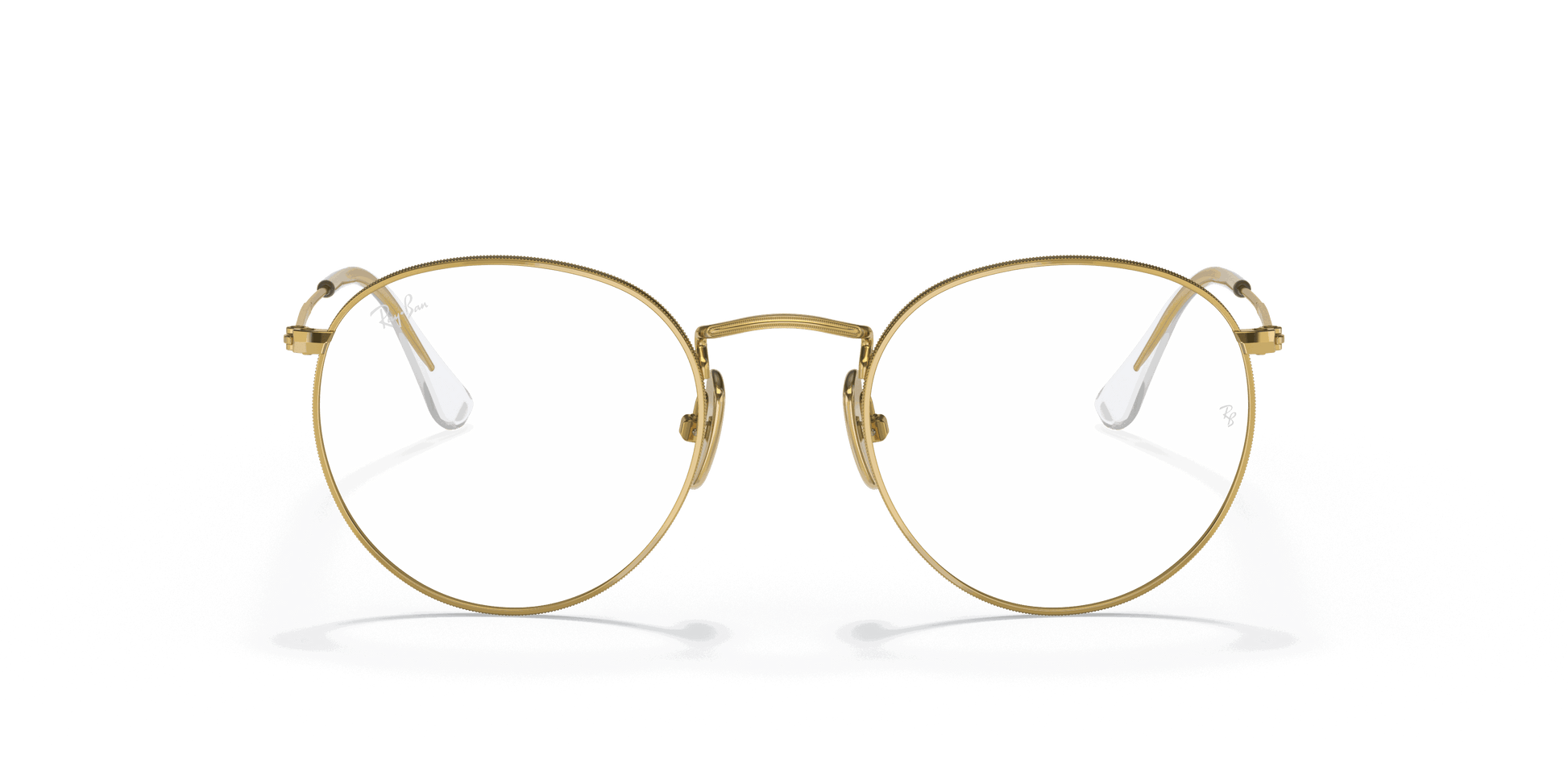 [Clear Lenses, Polished Gold Frame]