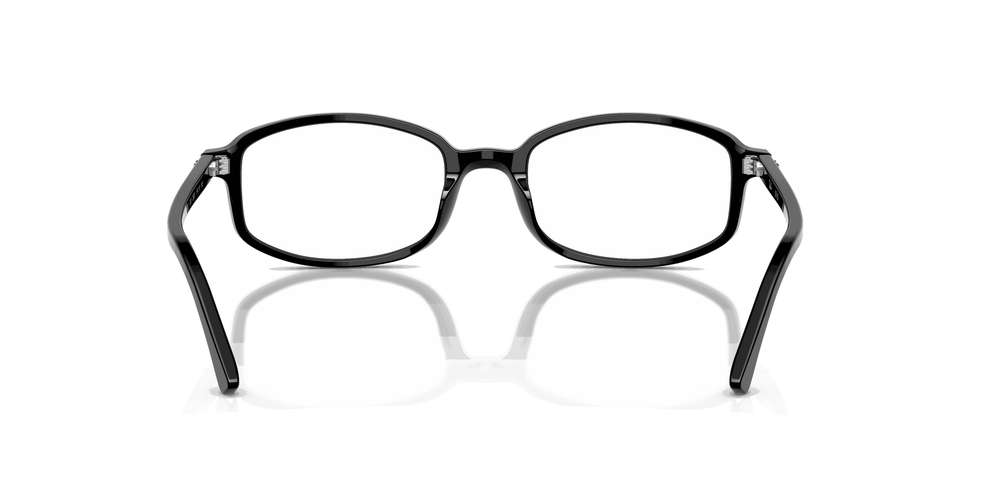 [Clear Lenses, Polished Black Frame]