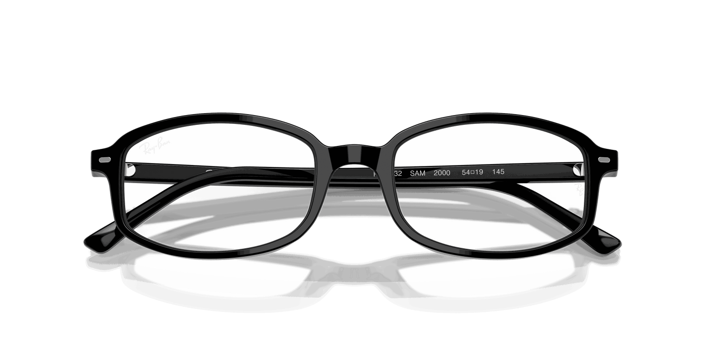 [Clear Lenses, Polished Black Frame]