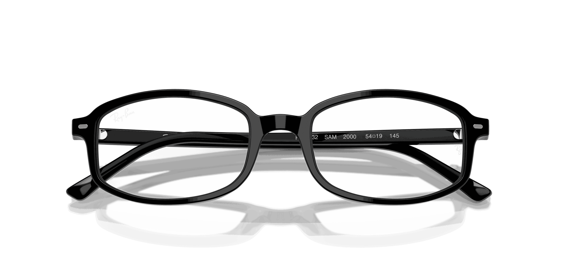 [Clear Lenses, Polished Black Frame]
