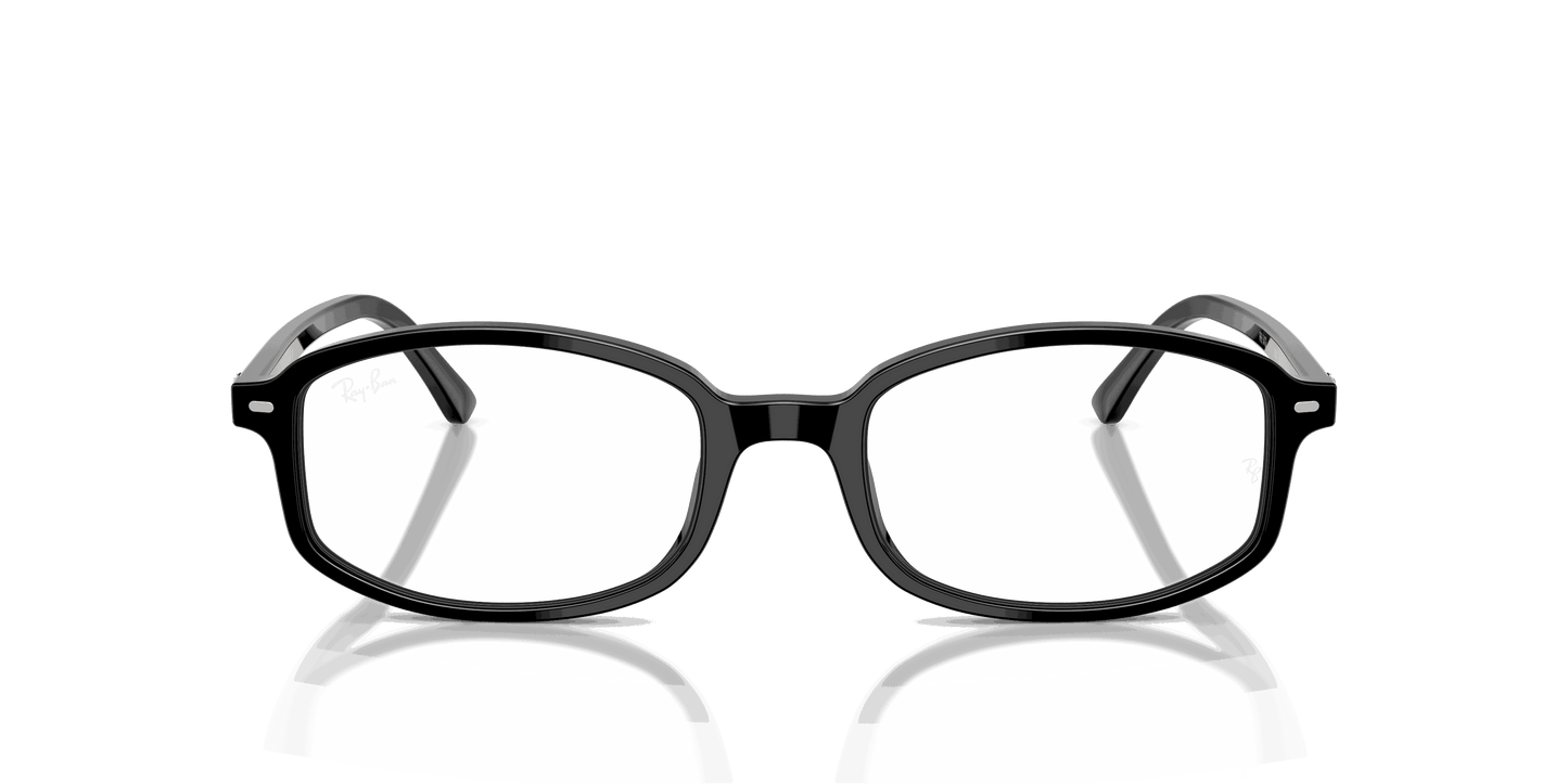 [Clear Lenses, Polished Black Frame]