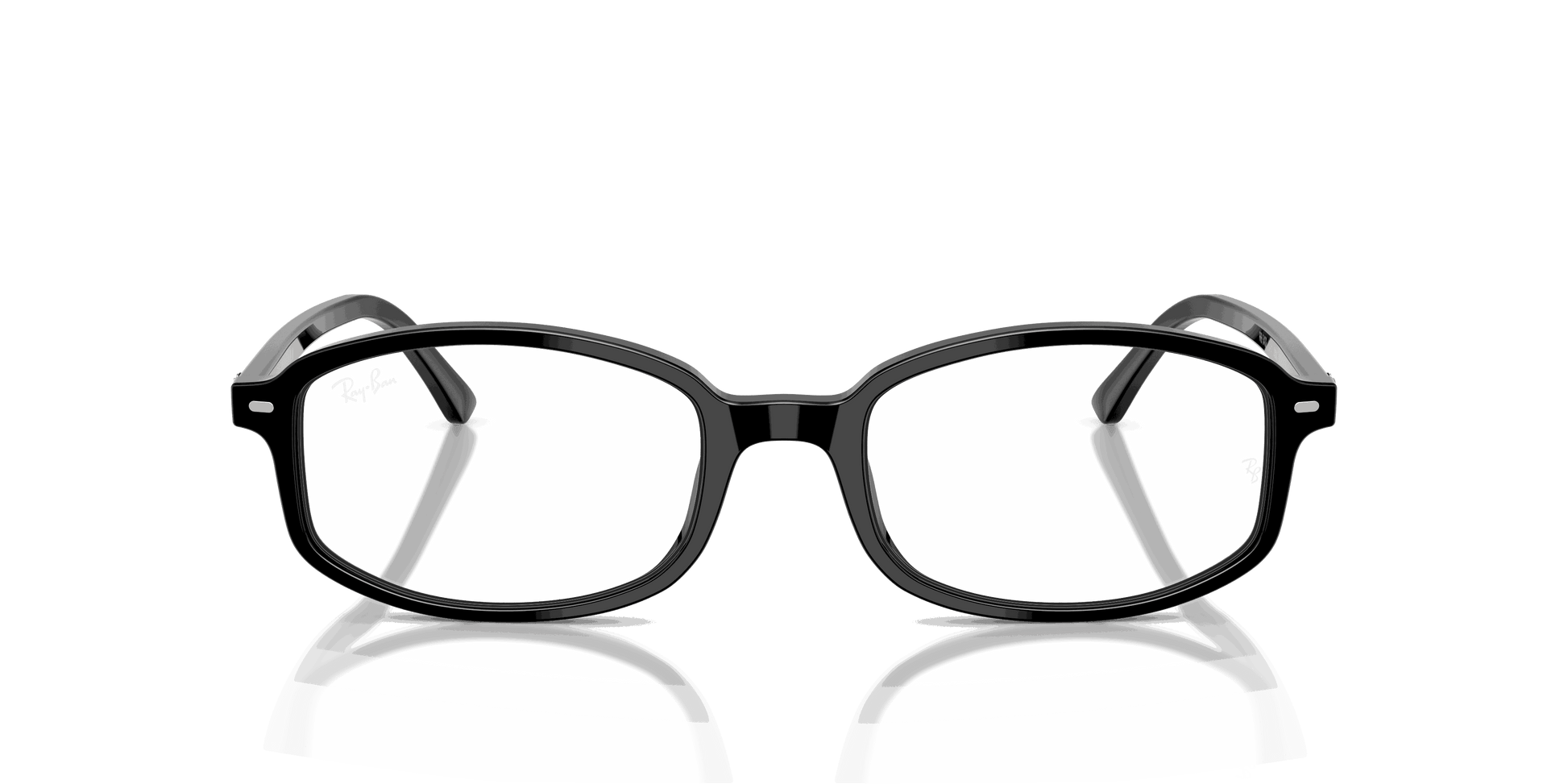 [Clear Lenses, Polished Black Frame]