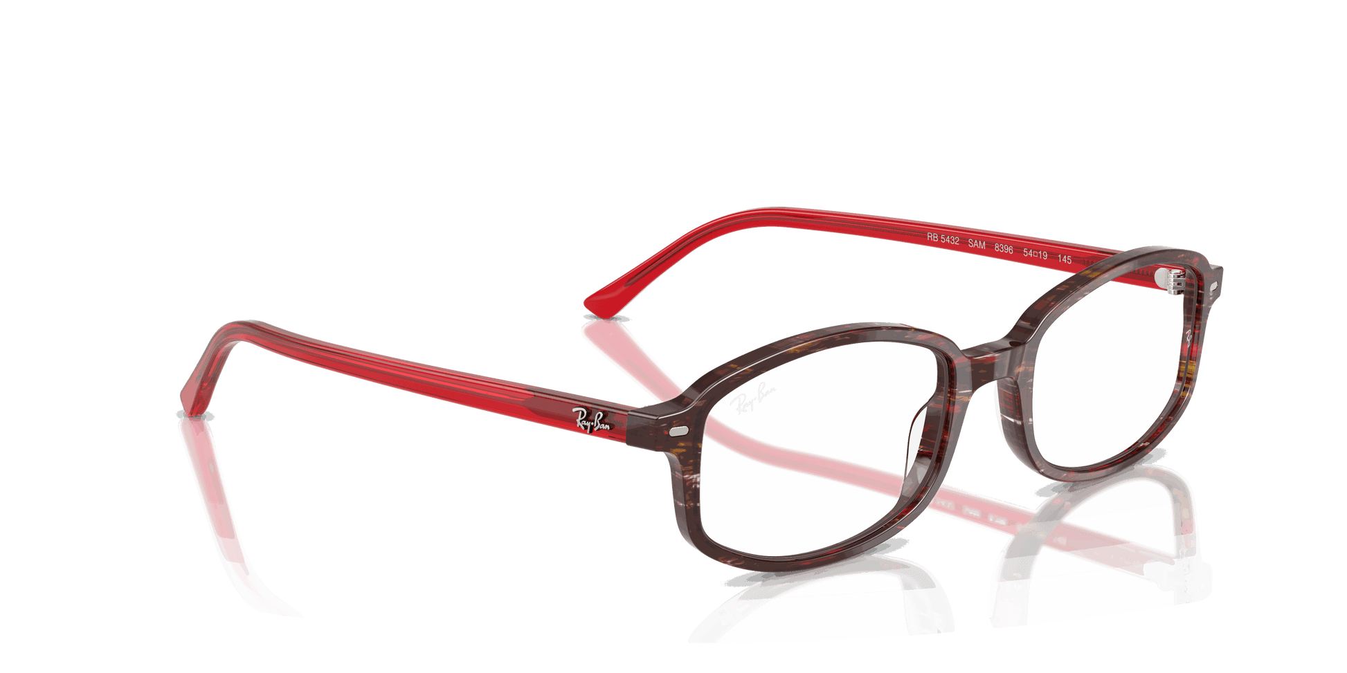 [Clear Lenses, Polished Transparent Shade Fantasy Red Frame]