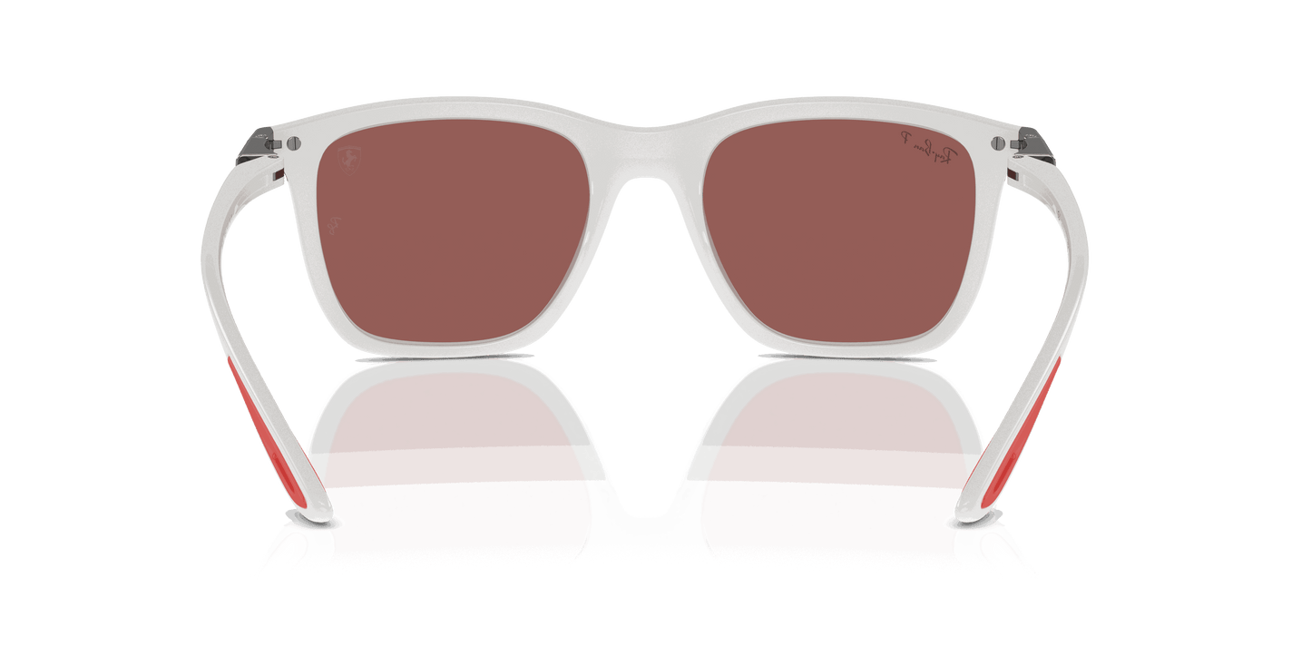 [Purple/Silver Lenses, Polished White Frame]