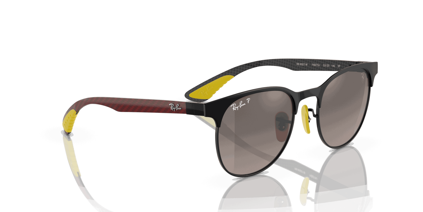 [Silver Lenses, Matte Black On Black Frame]