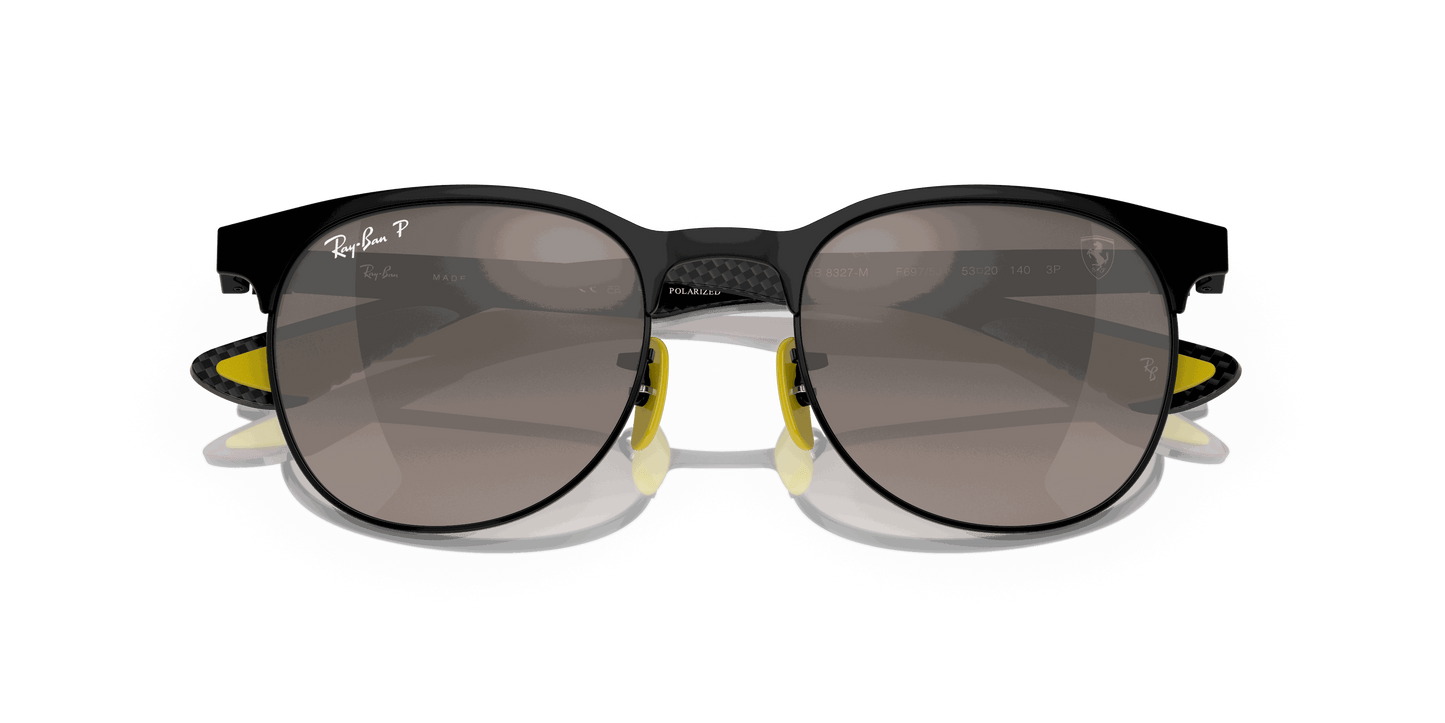 [Silver Lenses, Matte Black On Black Frame]