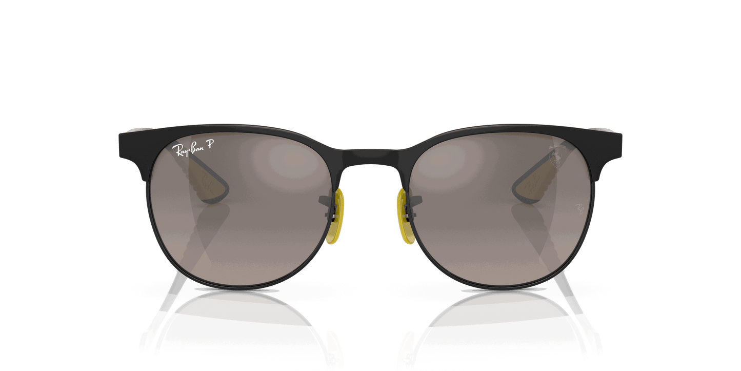 [Silver Lenses, Matte Black On Black Frame]
