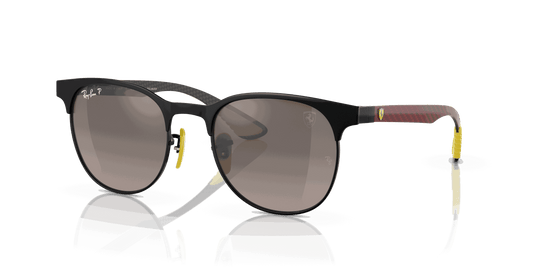 [Silver Lenses, Matte Black On Black Frame]