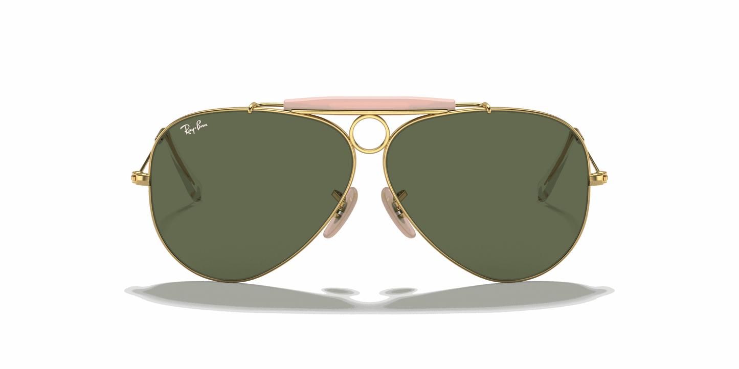 [G-15 Green Lenses, Polished Arista Gold Frame]