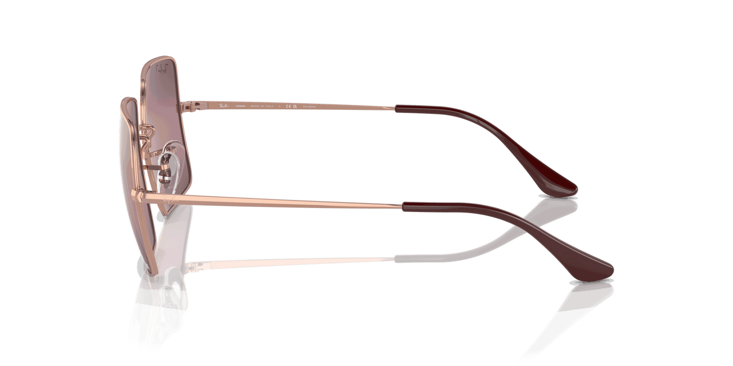 [Red Lenses, Polished Rose Gold Frame]