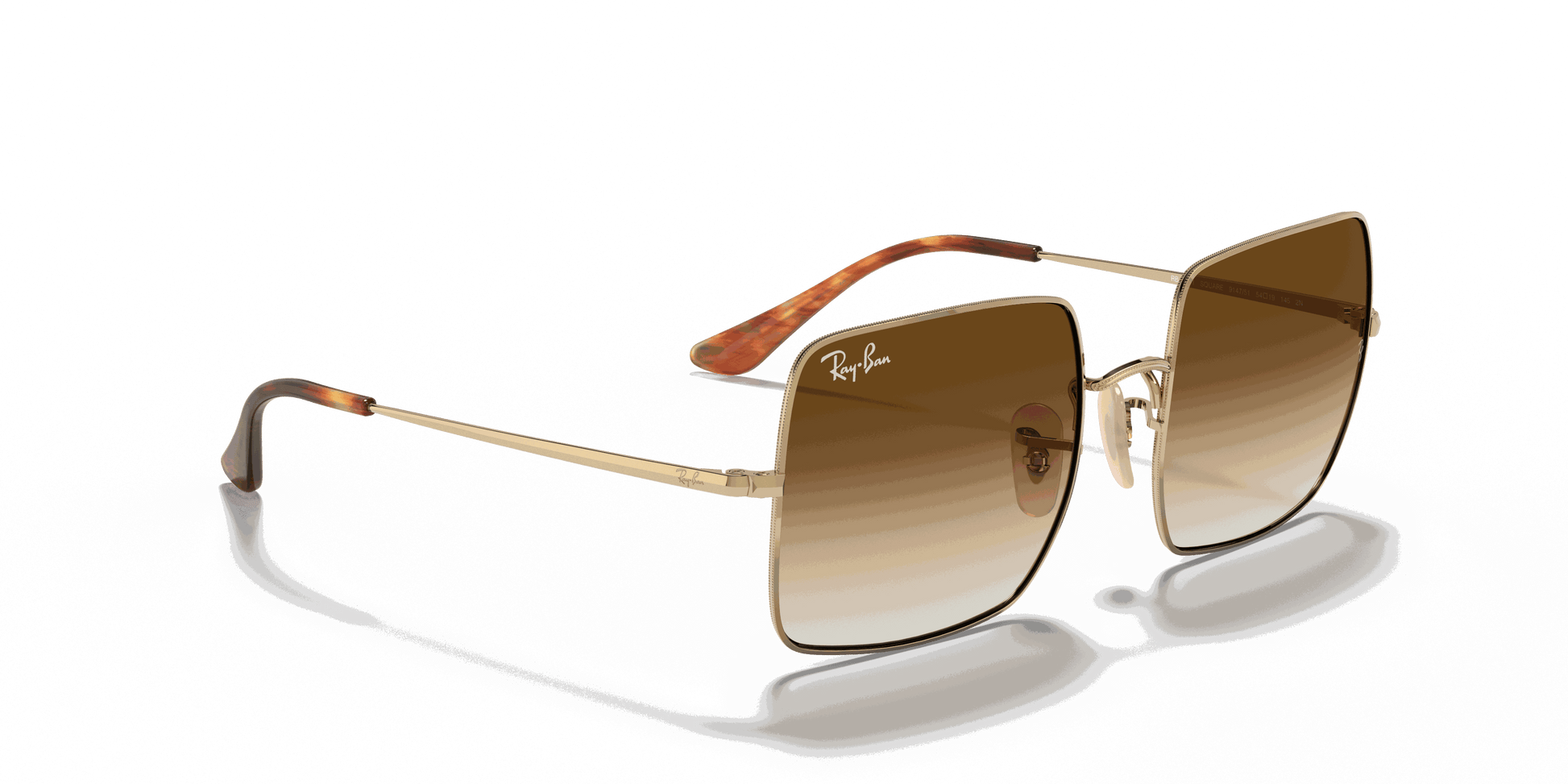 [Light Brown Gradient Lenses, Polished Arista Gold Frame]