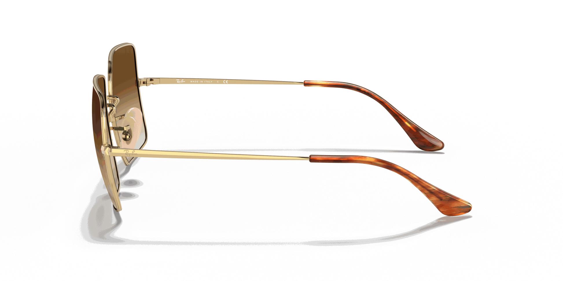 [Light Brown Gradient Lenses, Polished Arista Gold Frame]