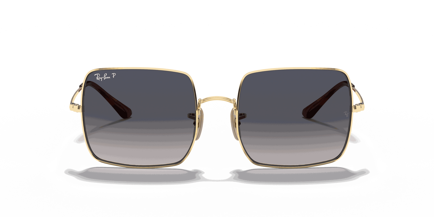 [Blue/Grey Lenses, Polished Arista Gold Frame]