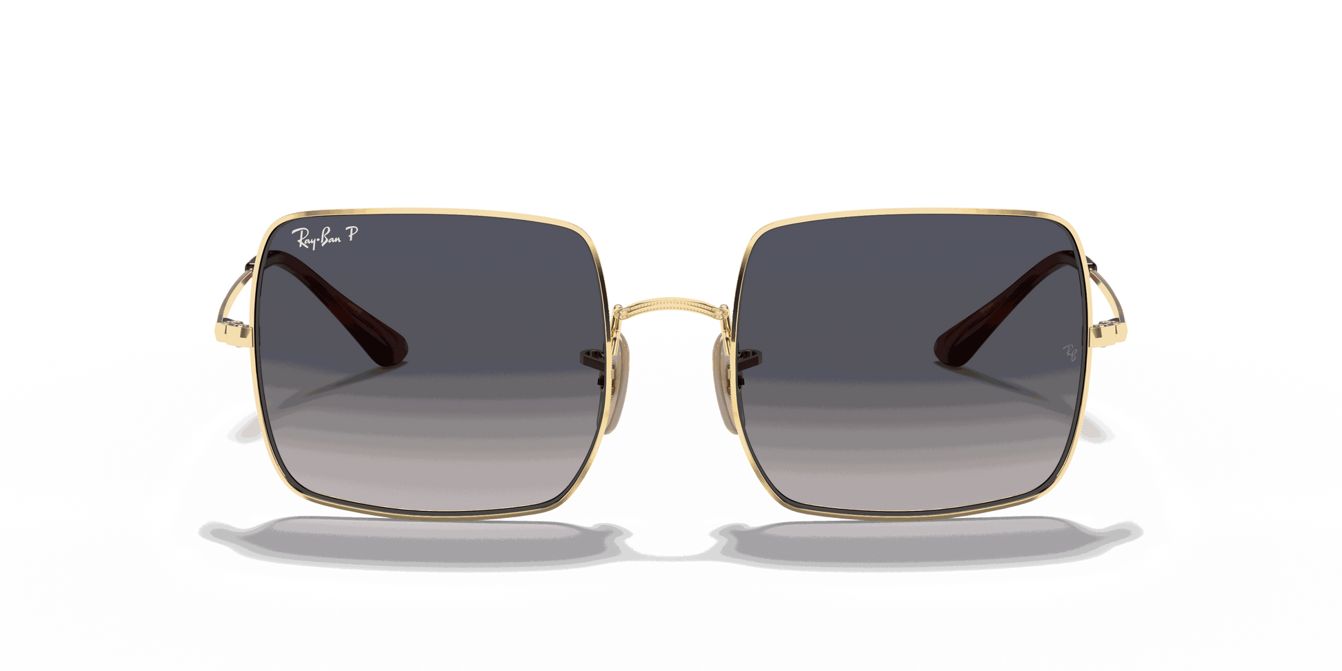 [Blue/Grey Lenses, Polished Arista Gold Frame]
