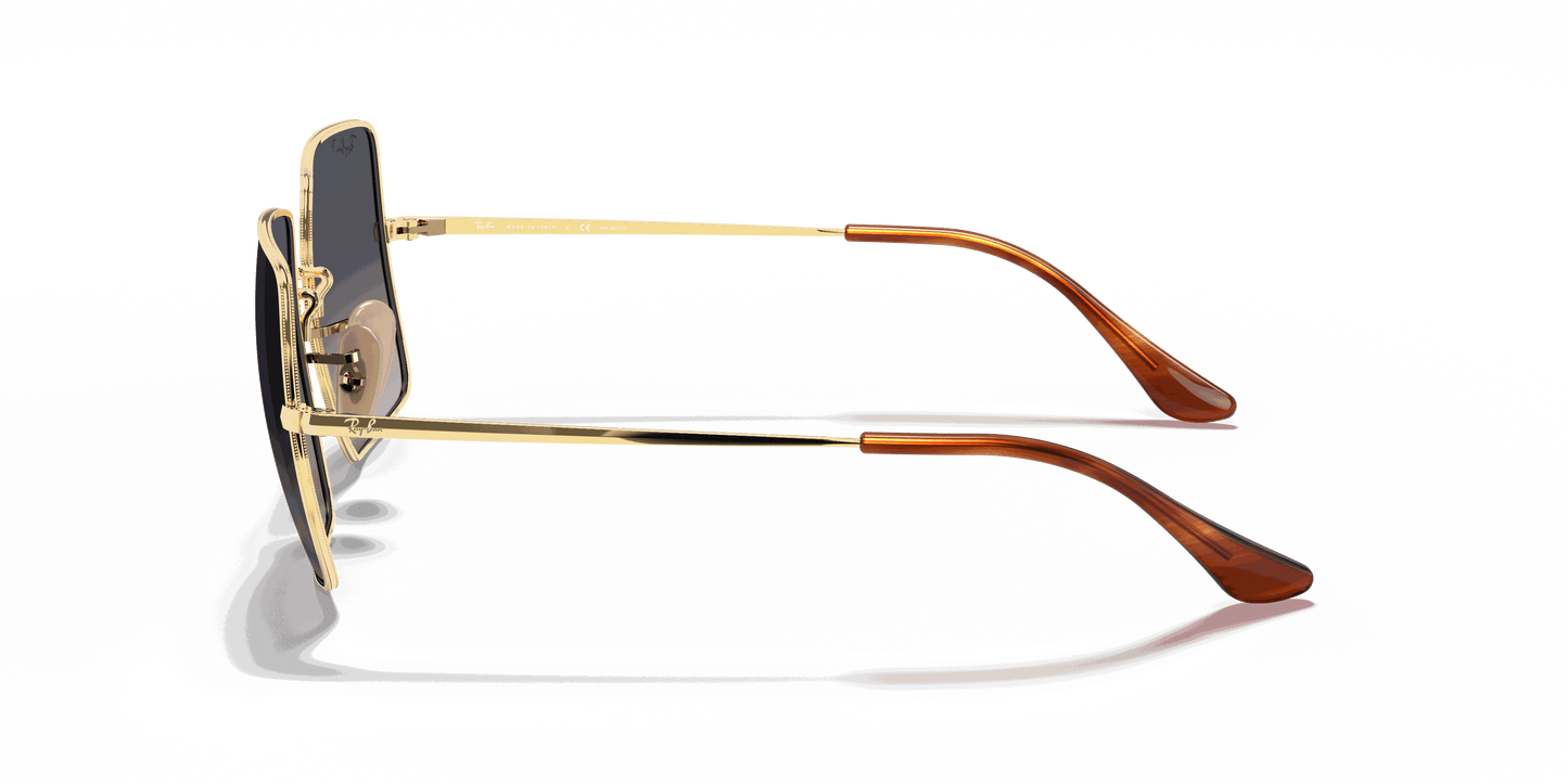 [Blue/Grey Lenses, Polished Arista Gold Frame]
