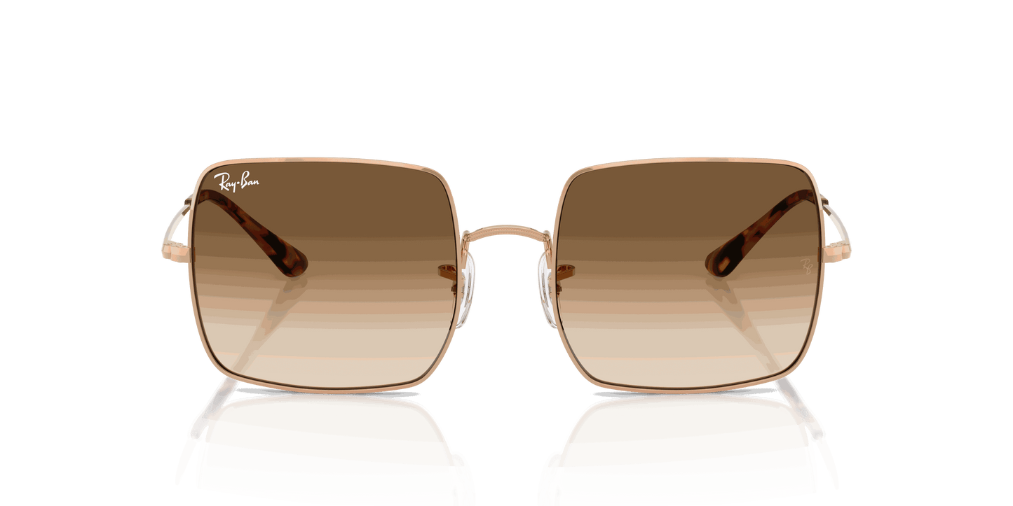 [Clear Gradient Brown Lenses, Polished Rosegold Frame]