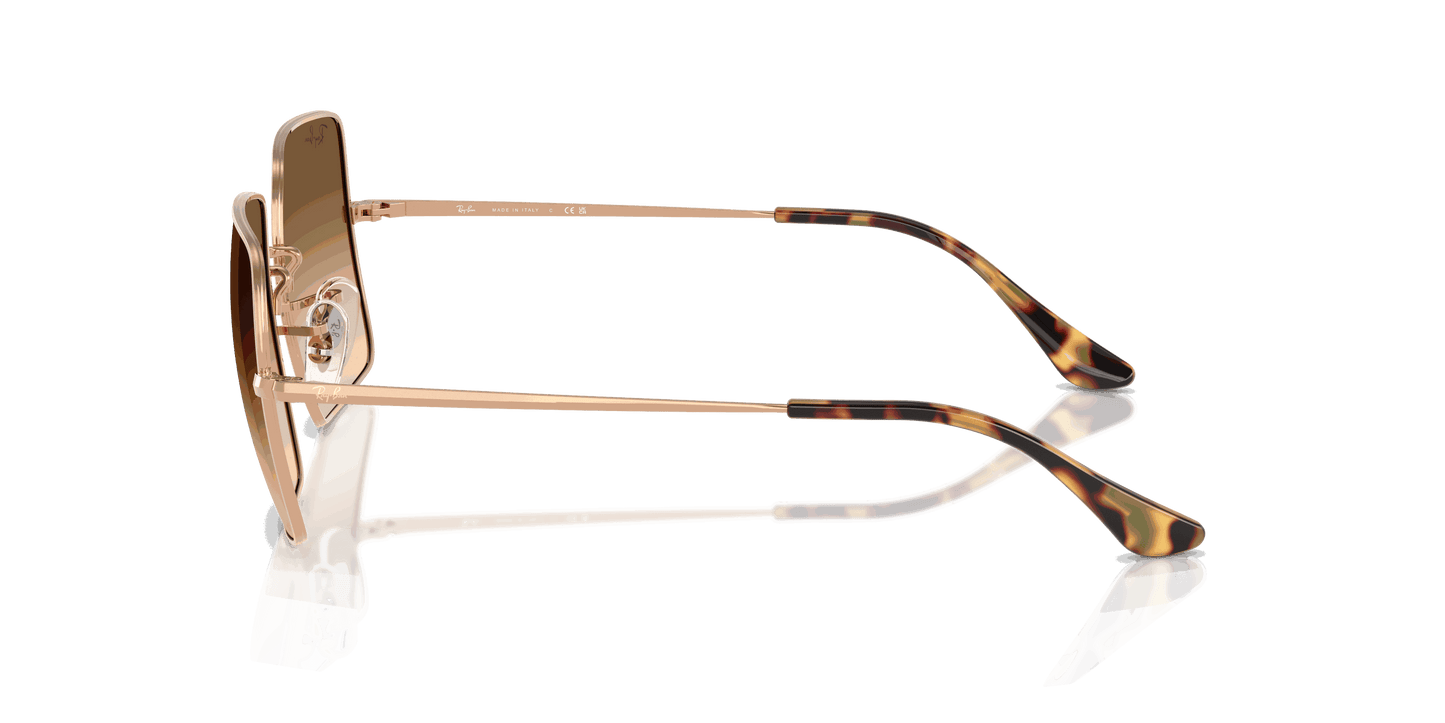 [Clear Gradient Brown Lenses, Polished Rosegold Frame]