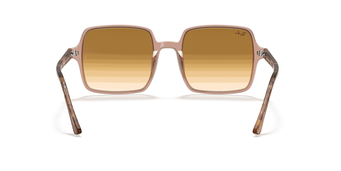 [Light Brown Gradient Lenses, Polished Transparent Brown Frame]