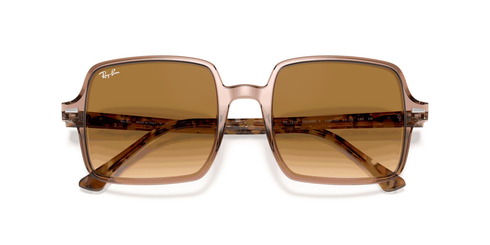 [Light Brown Gradient Lenses, Polished Transparent Brown Frame]