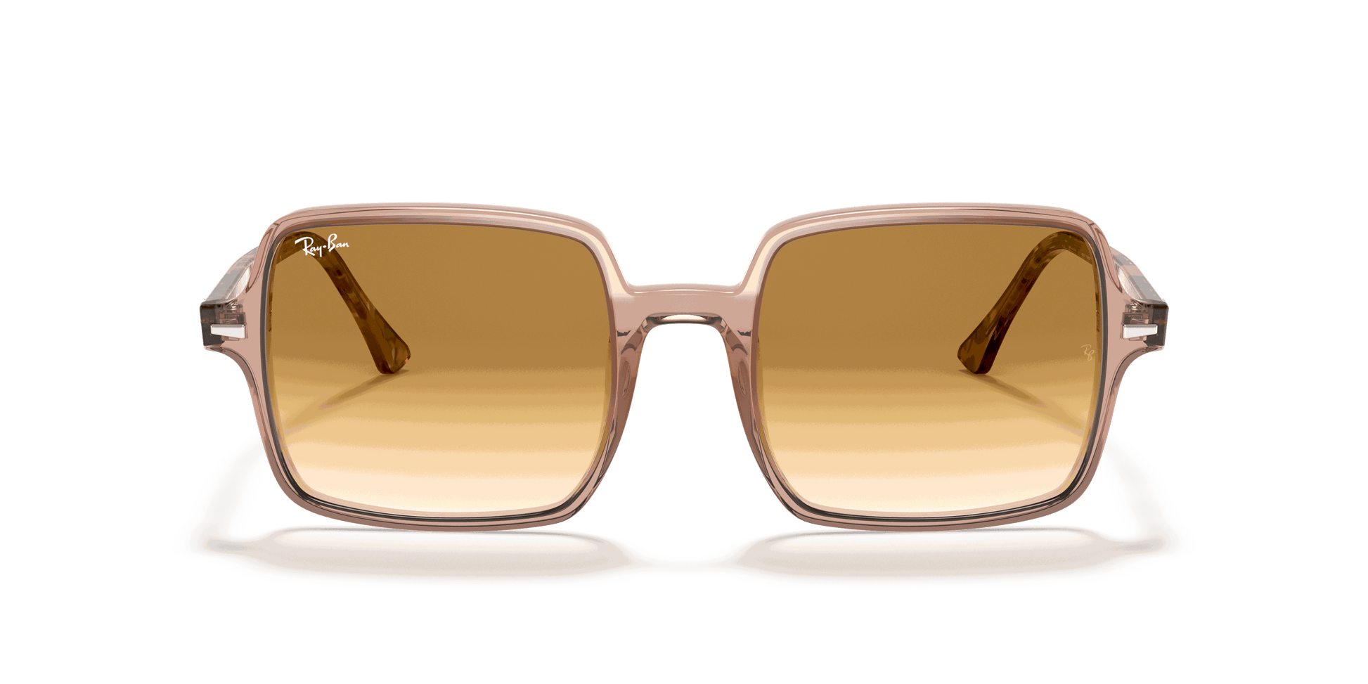 [Light Brown Gradient Lenses, Polished Transparent Brown Frame]