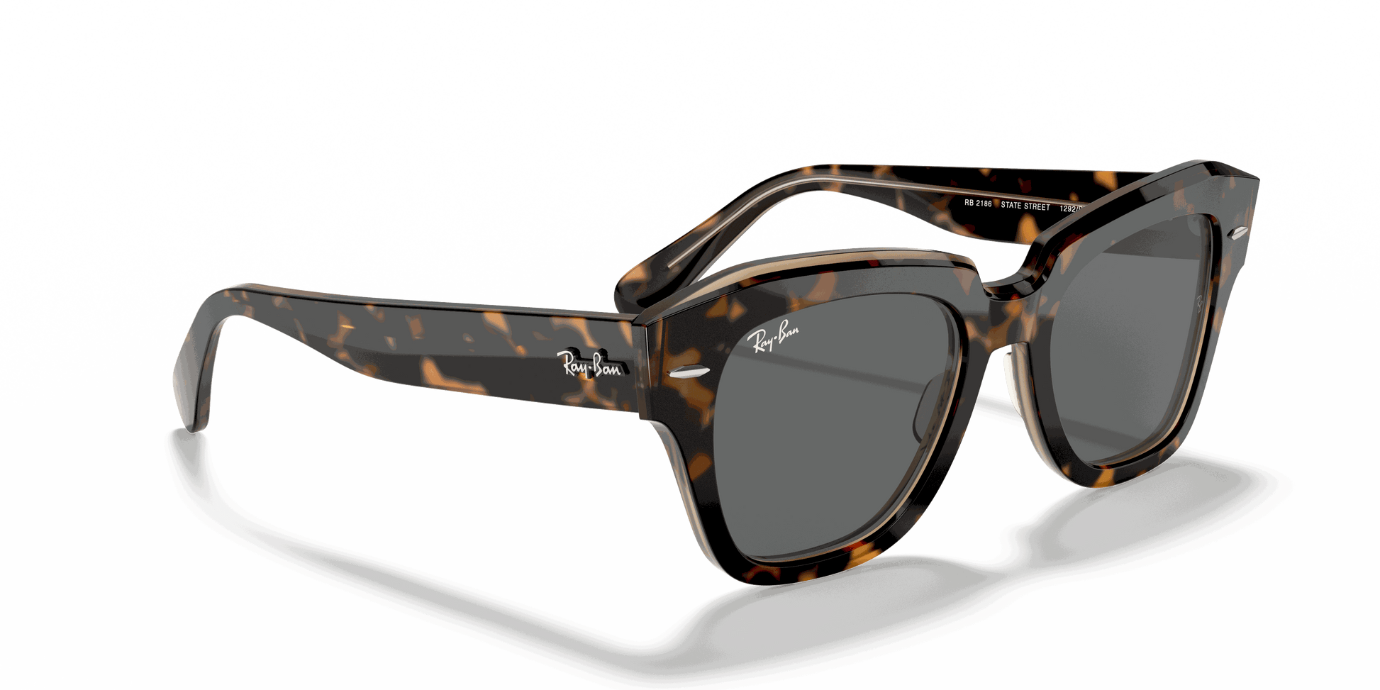 [Dark Grey Lenses, Polished Havana On Transparent Brown Frame]