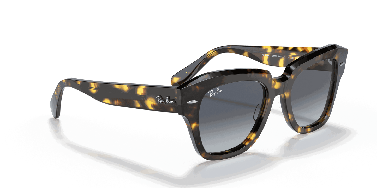 [Blue Gradient Grey Lenses, Polished Yellow Havana Frame]