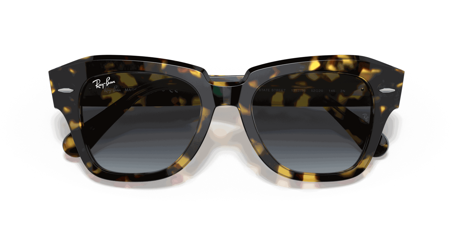 [Blue Gradient Grey Lenses, Polished Yellow Havana Frame]