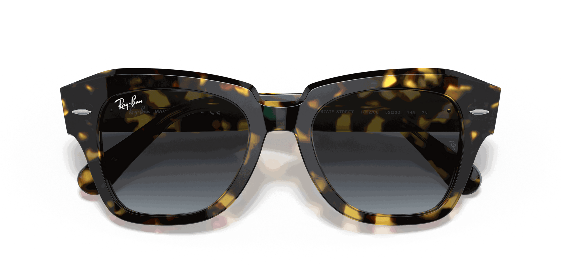 [Blue Gradient Grey Lenses, Polished Yellow Havana Frame]