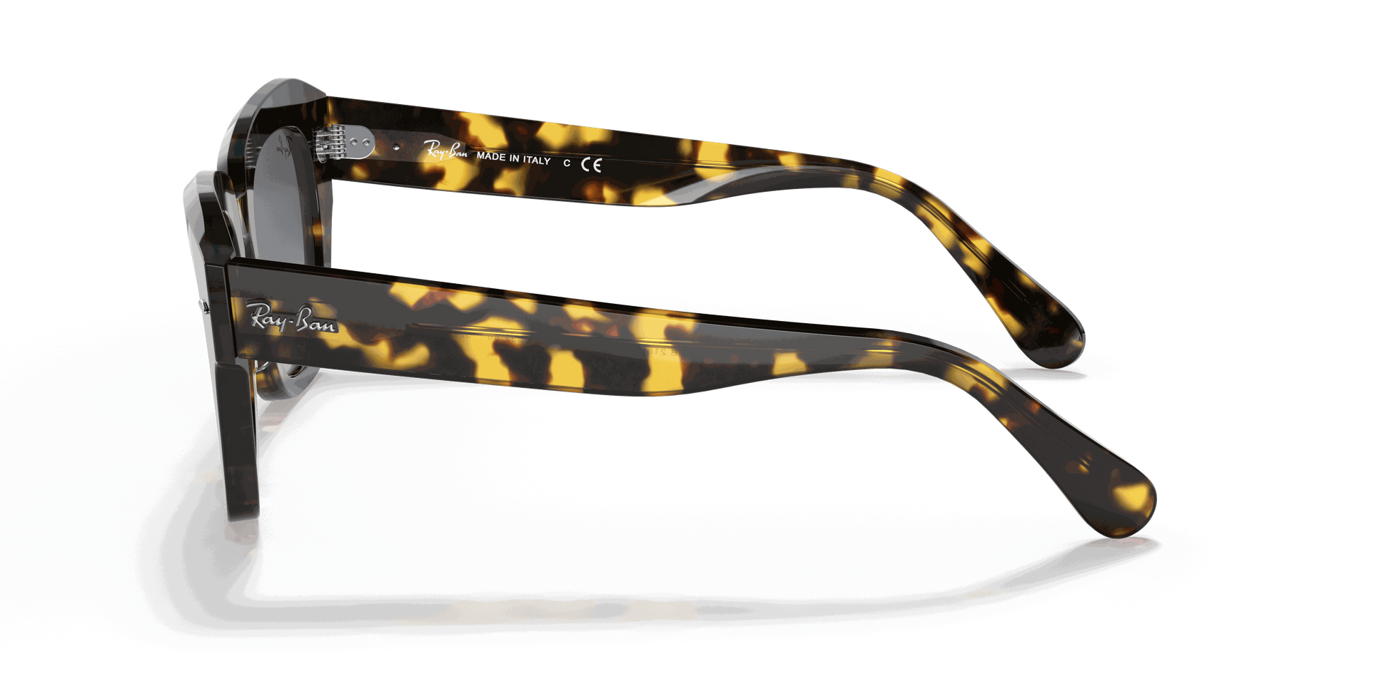[Blue Gradient Grey Lenses, Polished Yellow Havana Frame]