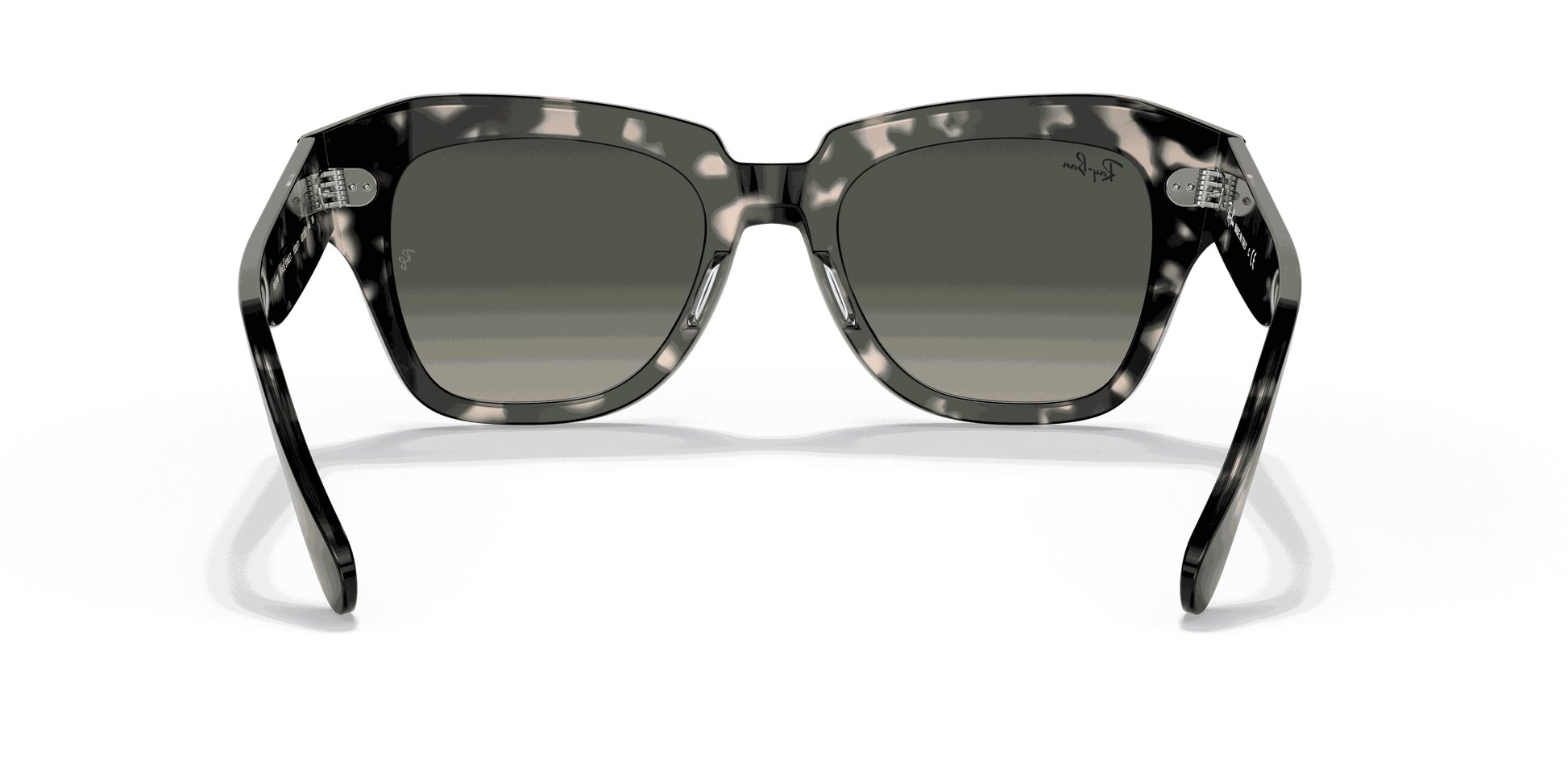 [Grey Gradient Lenses, Polished Grey Havana Frame]