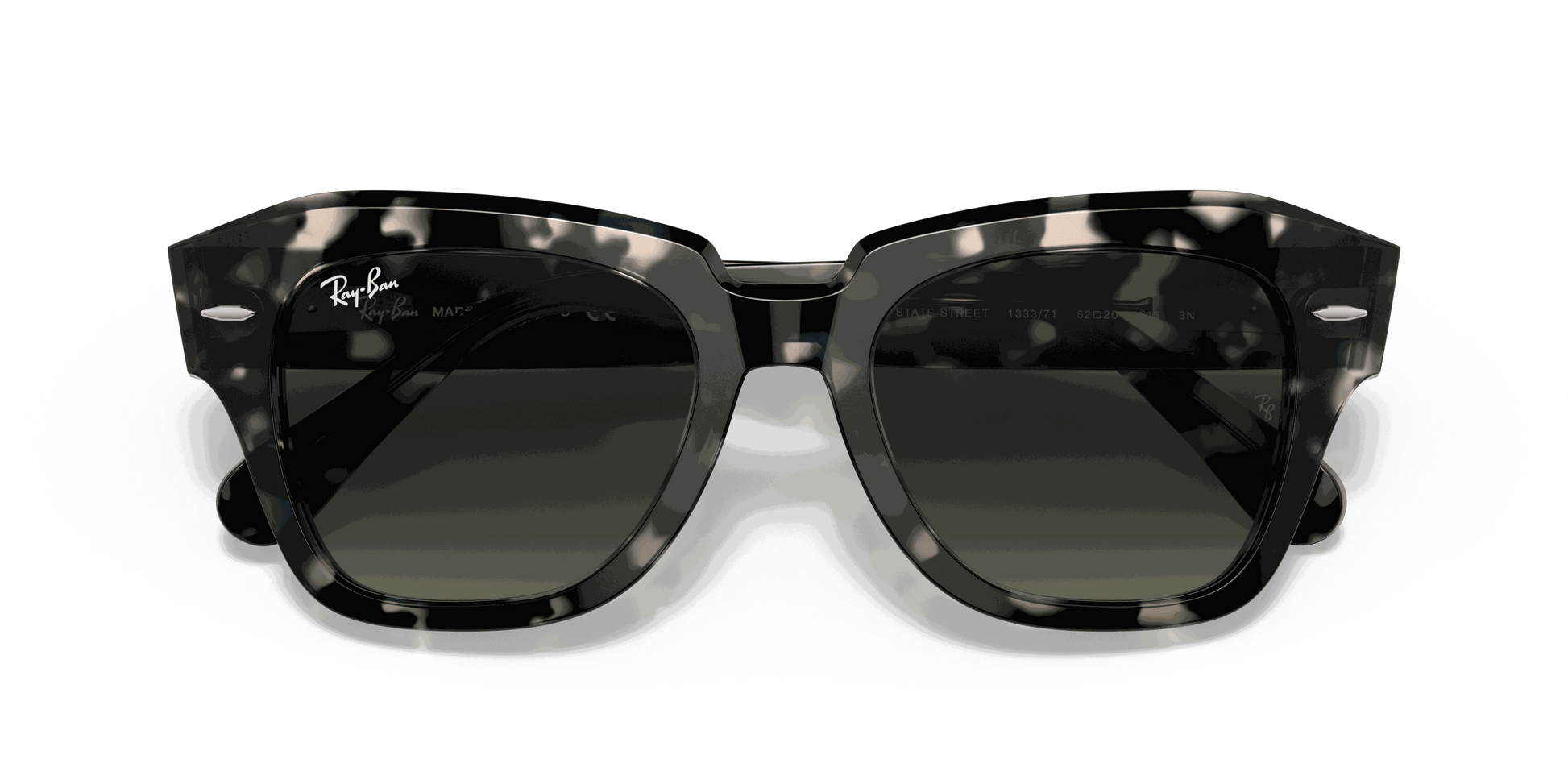 [Grey Gradient Lenses, Polished Grey Havana Frame]