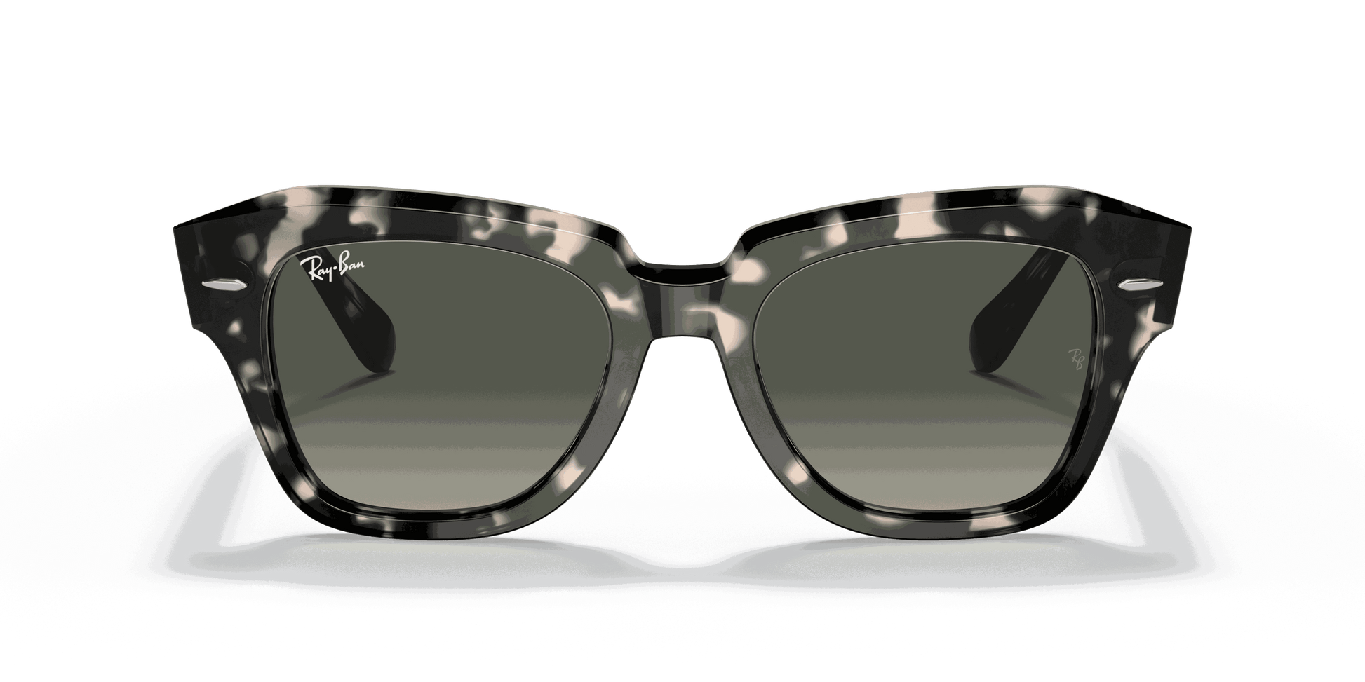 [Grey Gradient Lenses, Polished Grey Havana Frame]