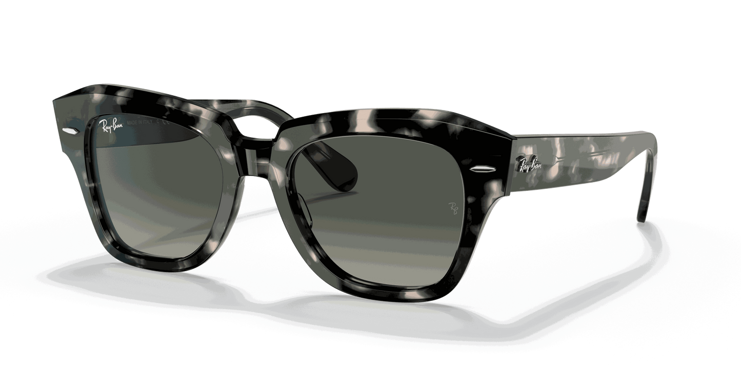 [Grey Gradient Lenses, Polished Grey Havana Frame]
